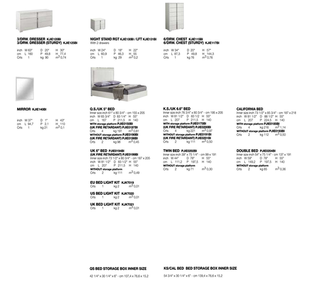 Imperia Storage Platform Bed | Alf Italia - Canal Furniture