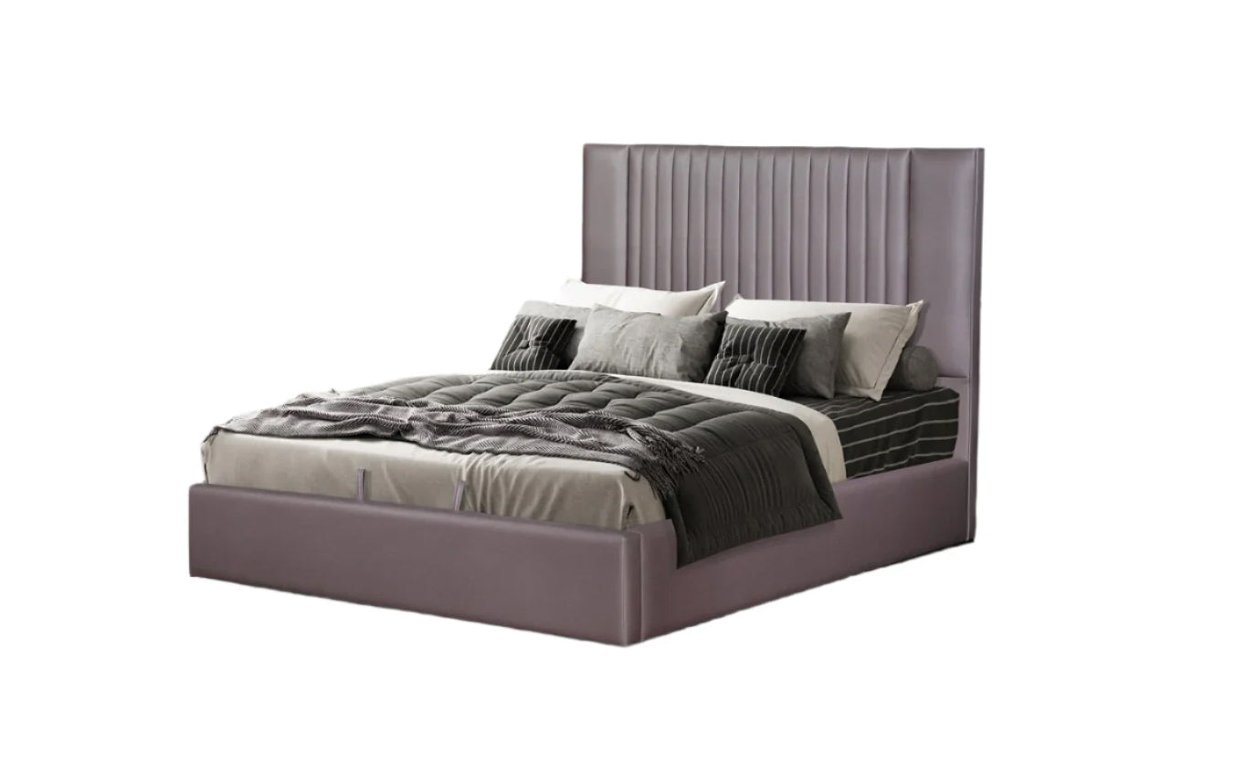 J and M Furniture Bed Nara Storage Bed in Stone | J&M Furniture