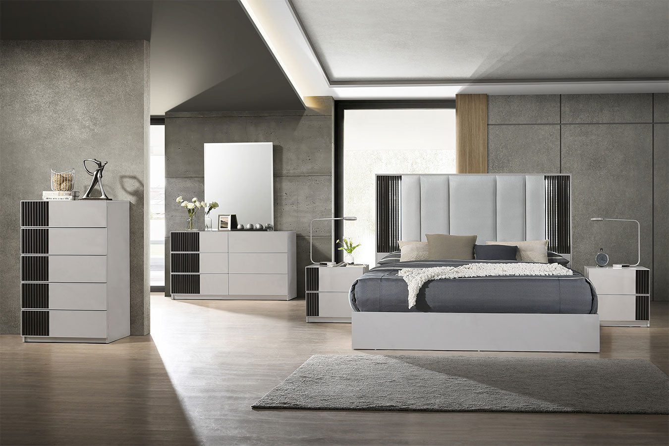 J and M Furniture Bedroom Sets Lucia Modern Bed | J&M Furniture