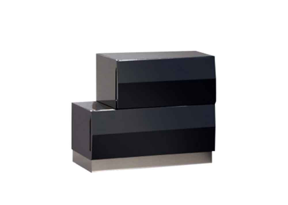 J and M Furniture Bedroom Sets Milan Modern Bed in Black | J&M Furniture