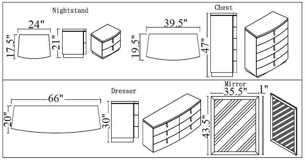 J and M Furniture Bedroom Sets New York Modern Bed | J&M Furniture