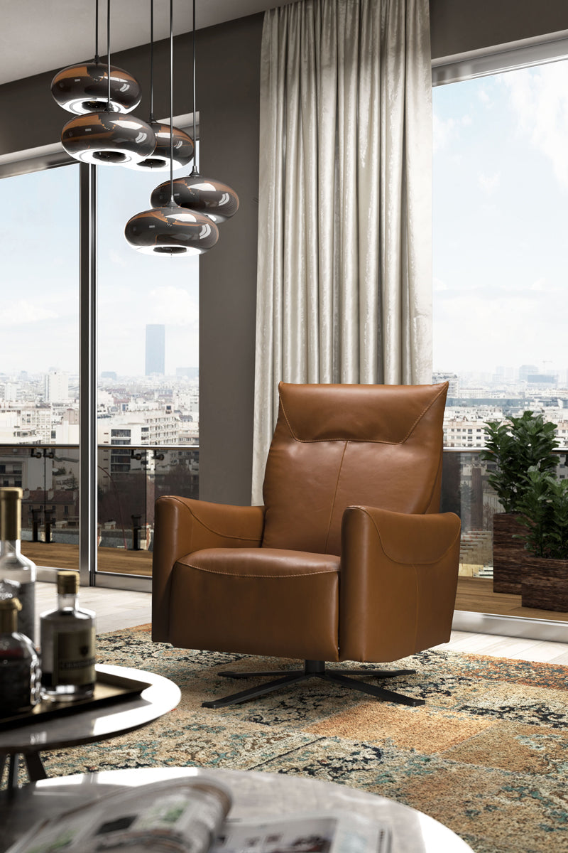 J and M Furniture Chair Reiwa Recliner Navy (591) | J&M Furniture