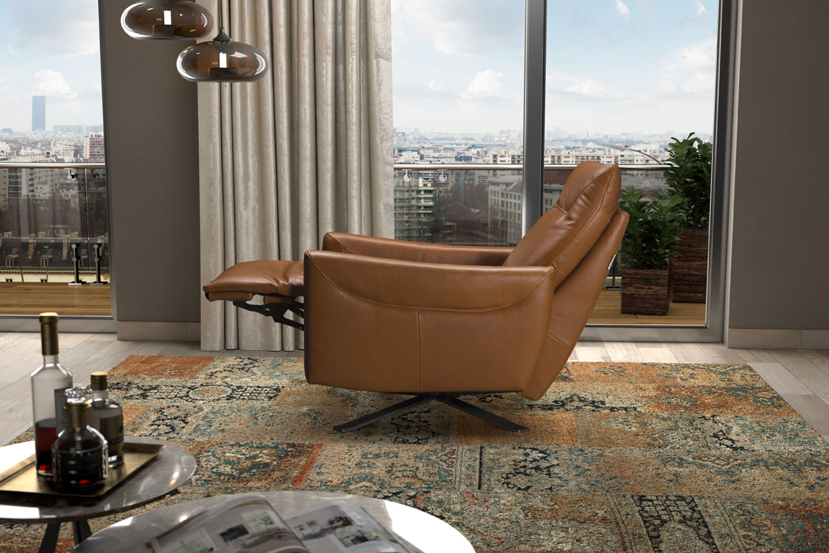 J and M Furniture Chair Reiwa Reclining Chair in Light Blue (532) | J&M Furniture