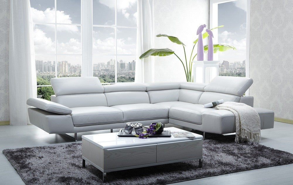 J and M Furniture Couches & Sofa 1717 Italian Leather Sectional | J&M Furniture