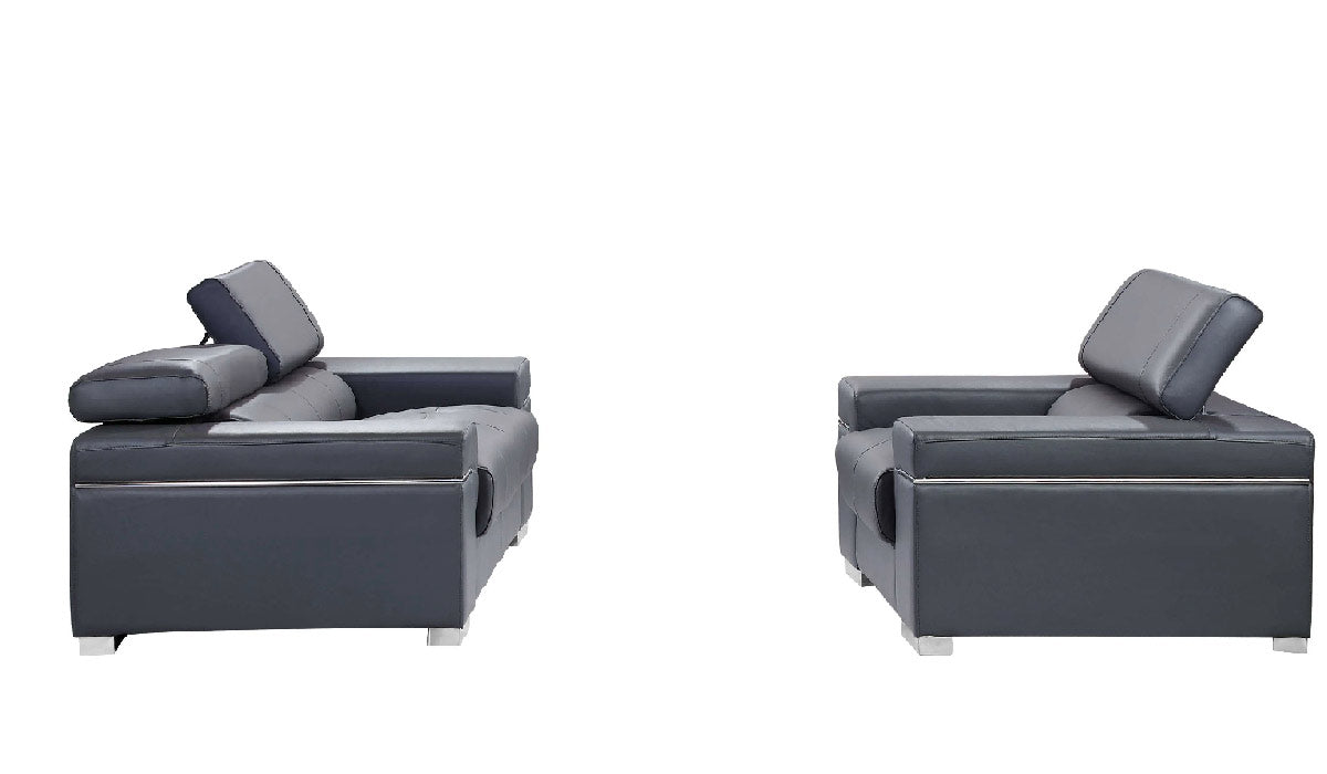 J and M Furniture Couches & Sofa Add Loveseat & Chair Soho Sofa Collection in Grey | J&M Furniture
