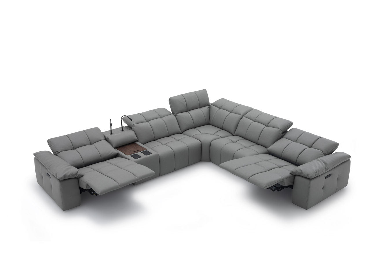 J and M Furniture Couches & Sofa Beaumont Power Recliner 8301 in Dark Grey | J&M Furniture