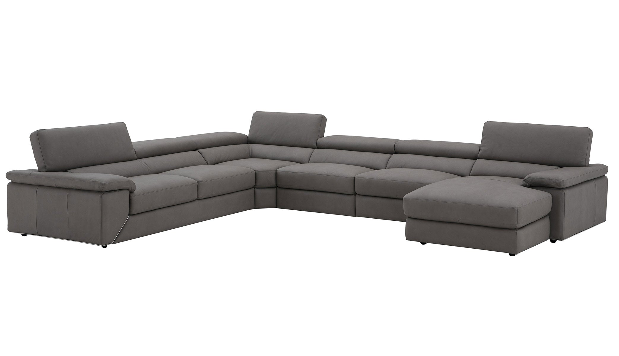 J and M Furniture Couches & Sofa Kobe Premium Leather Sectional | Italian Leather Sofa