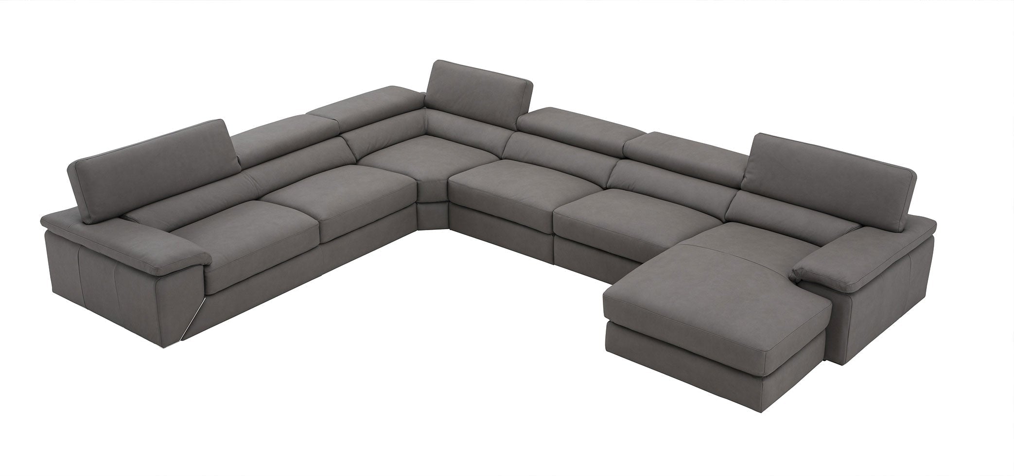 J and M Furniture Couches & Sofa Kobe Premium Leather Sectional | Italian Leather Sofa