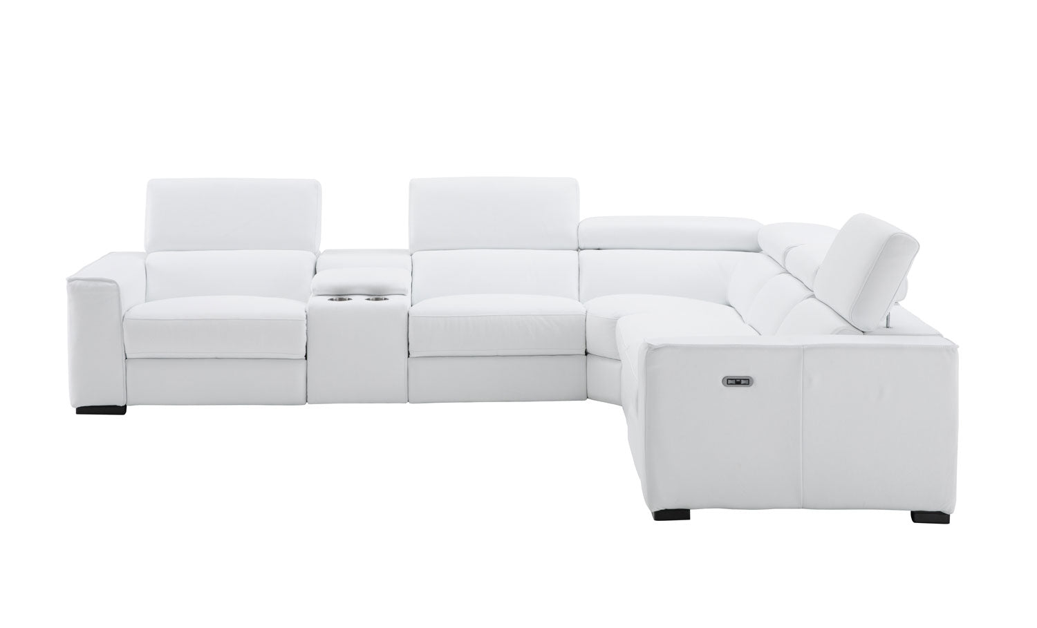 J and M Furniture Couches & Sofa Picasso Power Sectional in Snow White | J&M Furniture