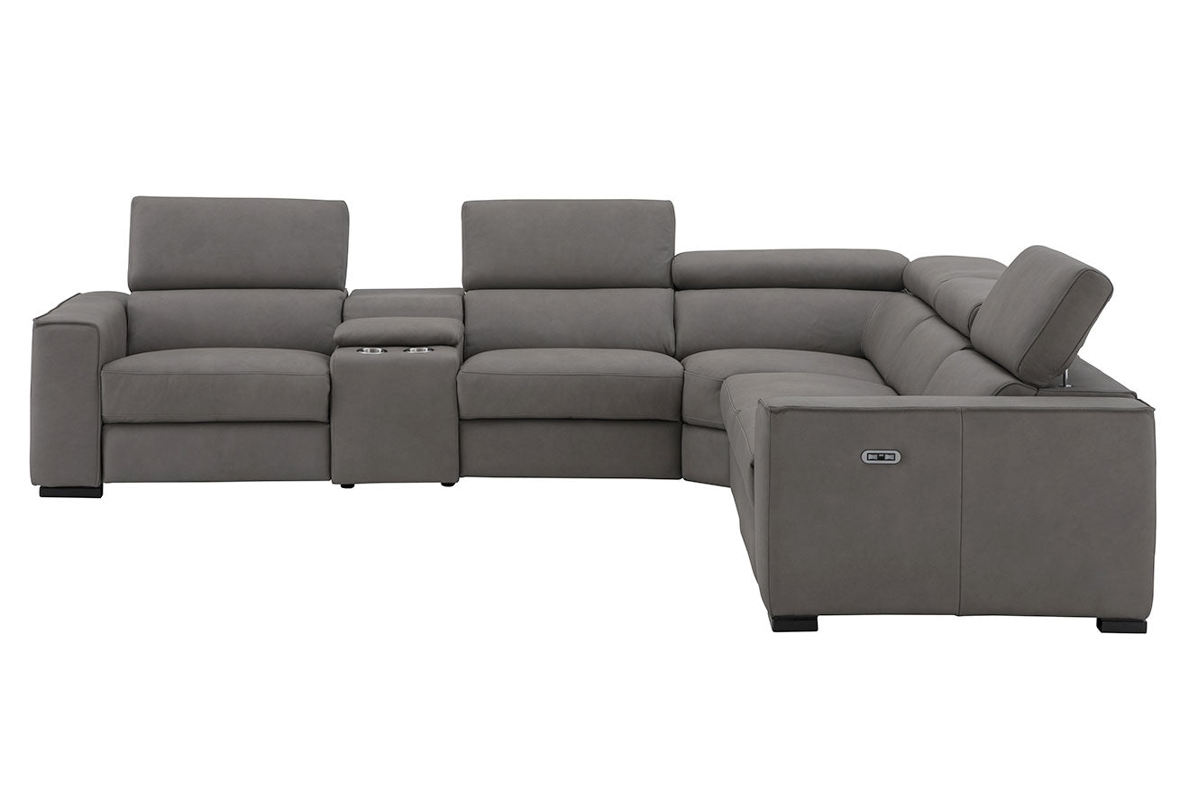 J and M Furniture Couches & Sofa Picasso Power Sectional in Truffle | J&M Furniture