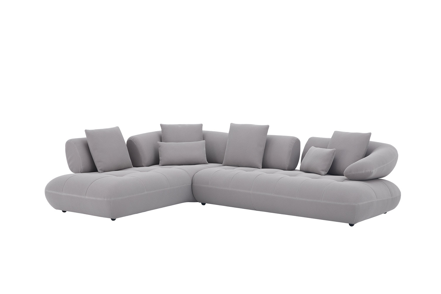 J and M Furniture Couches & Sofa Savannah Fabric Sectional in Grey | J&M Furniture