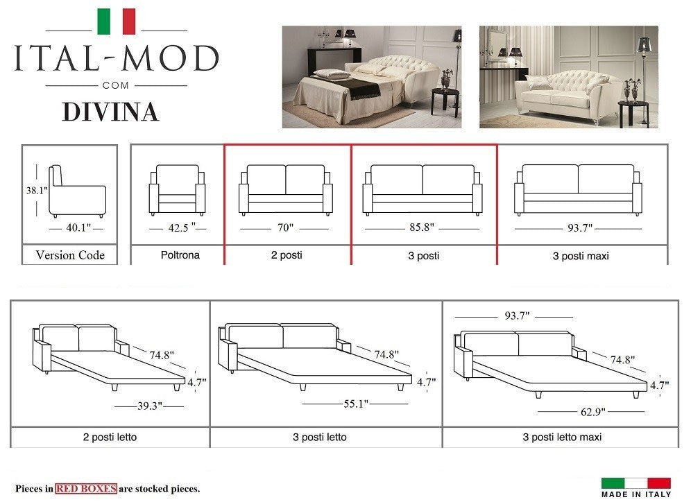 J and M Furniture Couches & Sofa The Divina Leather Sofa | J&M Furniture
