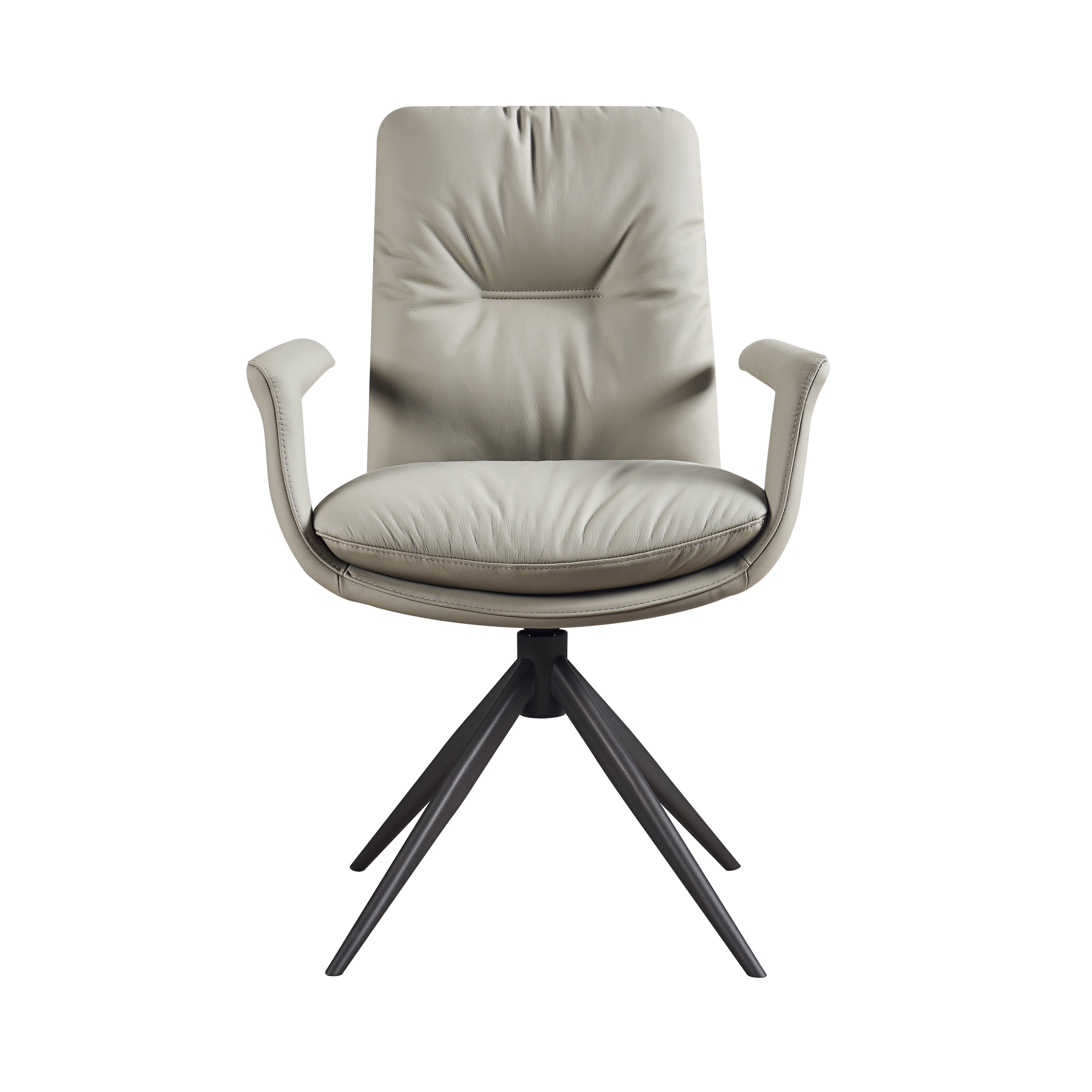 J and M Furniture Dining Chair Alabastro Swivel Armchair