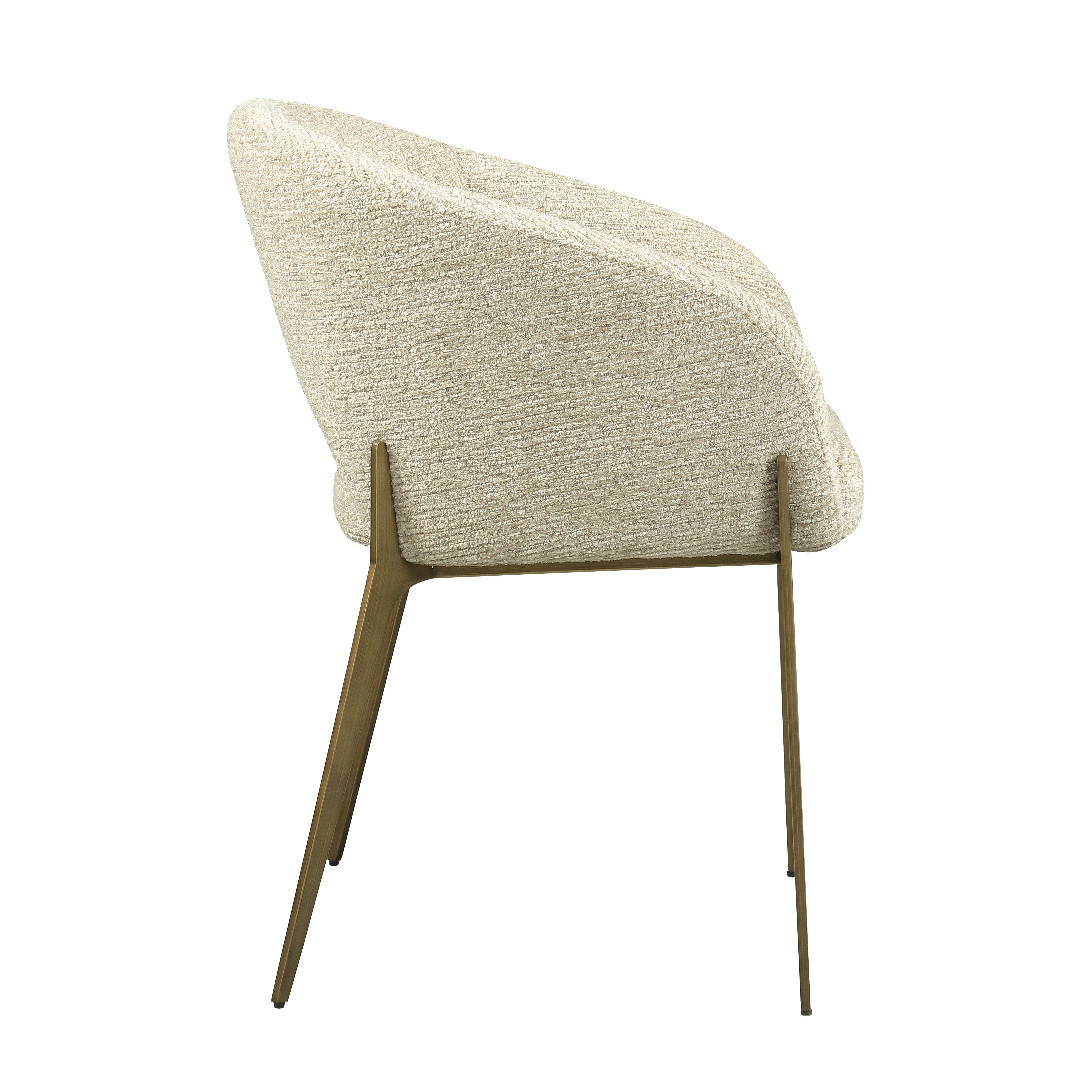 J and M Furniture Dining Chair Hug Fabric Armchair