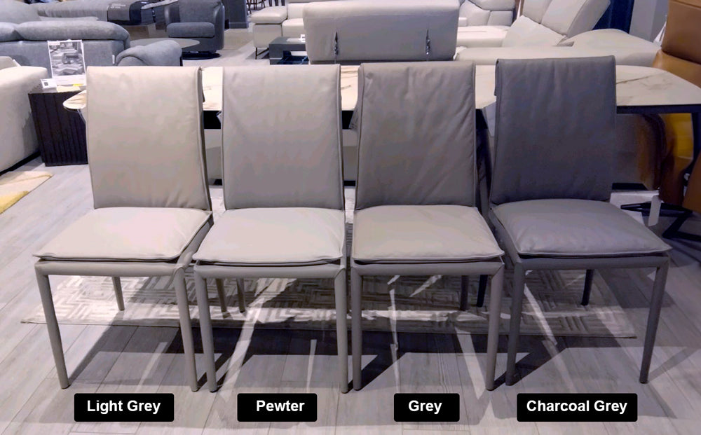 J and M Furniture Dining Chair Togo Dining Chair in Light Grey (pair) | J&M Furniture
