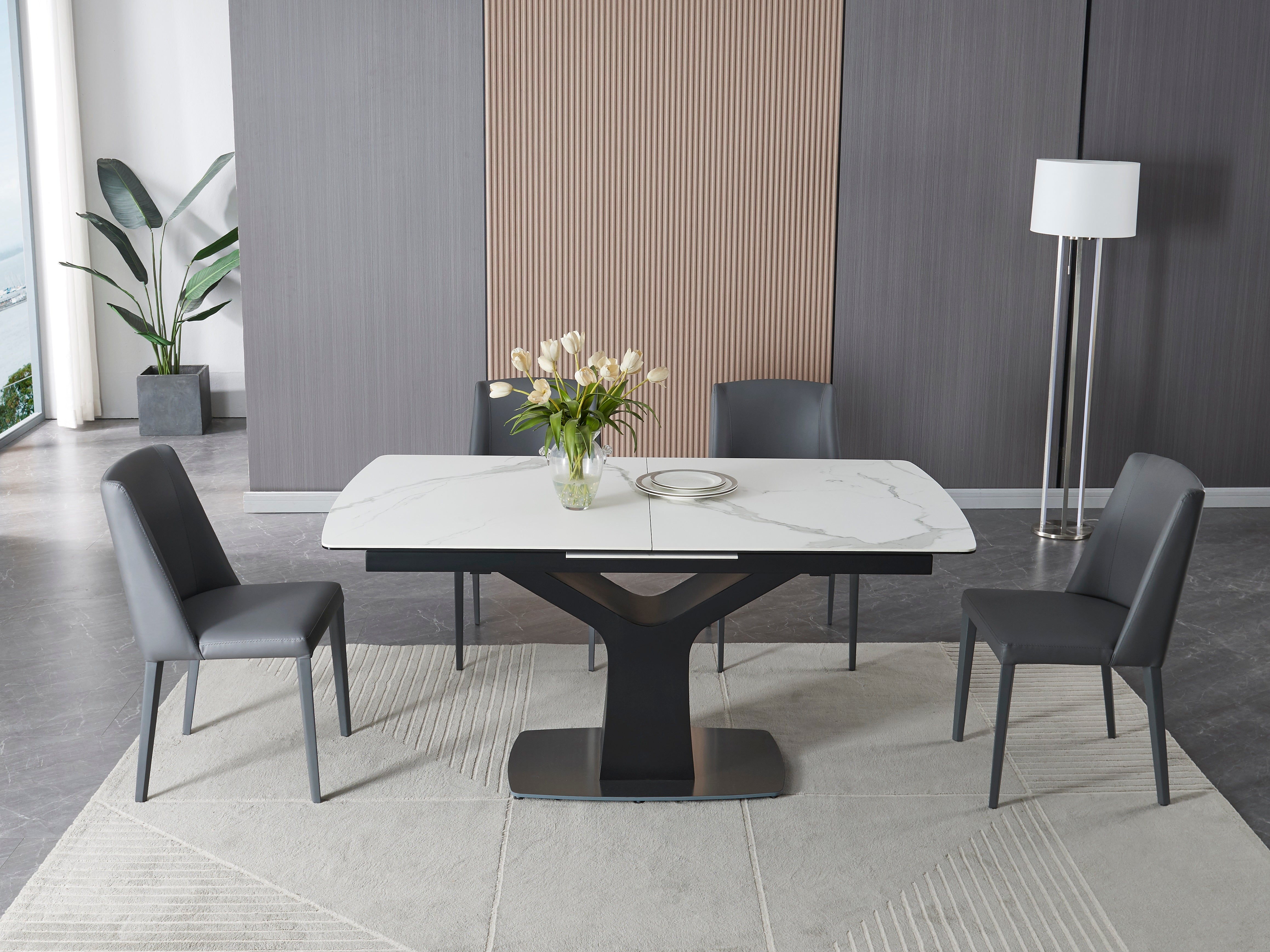 J and M Furniture Dining Sets Fiori Extension Table