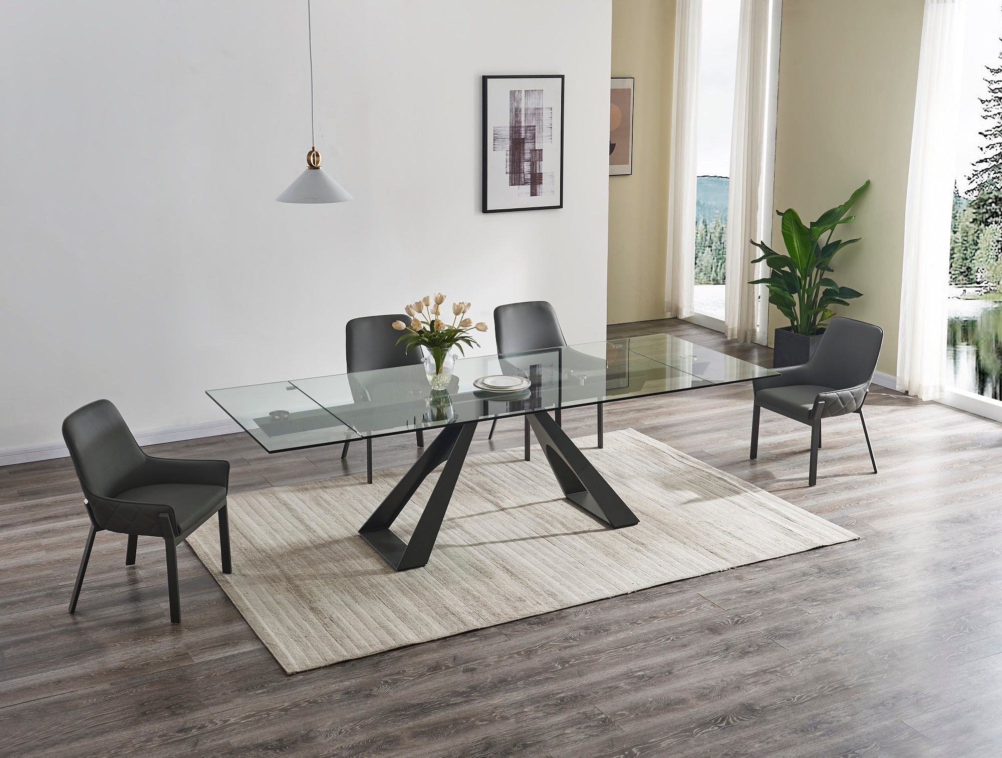 J and M Furniture Dining Sets San Diego Extension Table