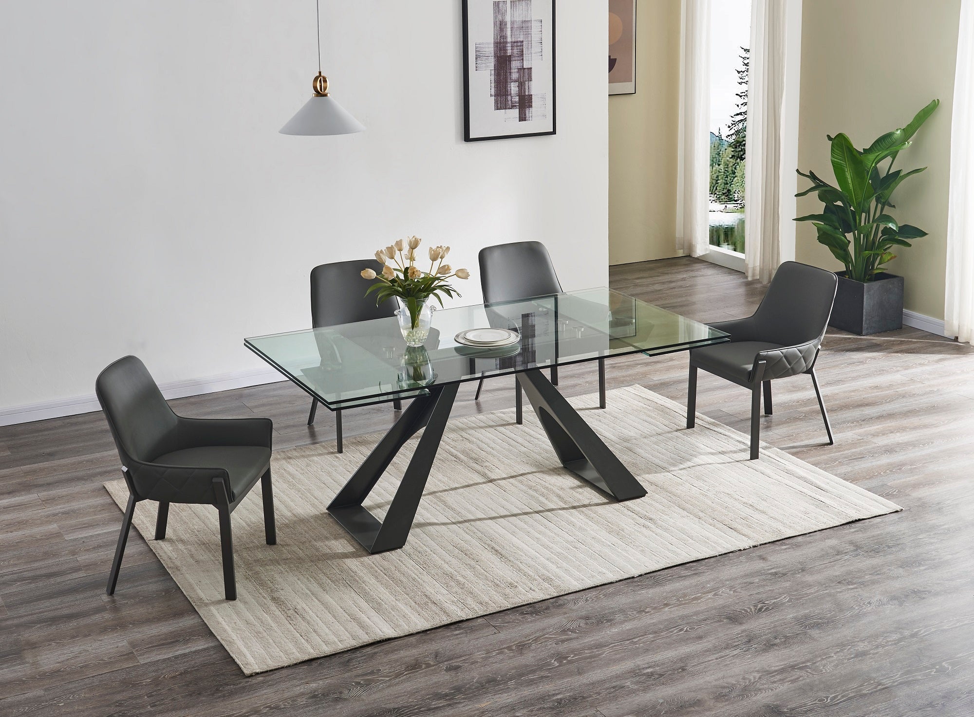J and M Furniture Dining Sets San Diego Extension Table