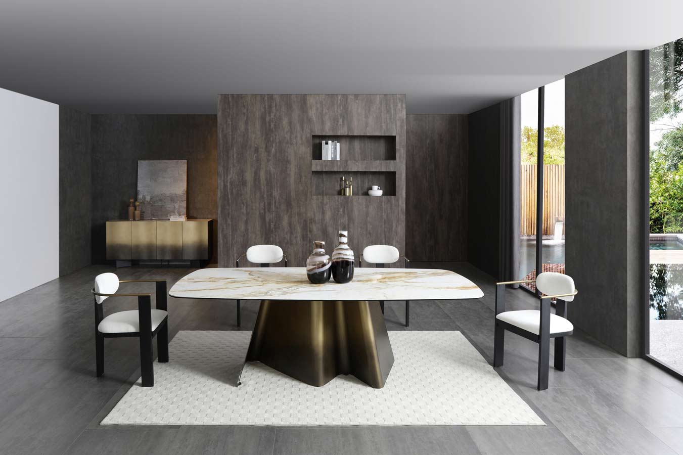 J and M Furniture Dining Table Bastione Dining Table | J&M Furniture