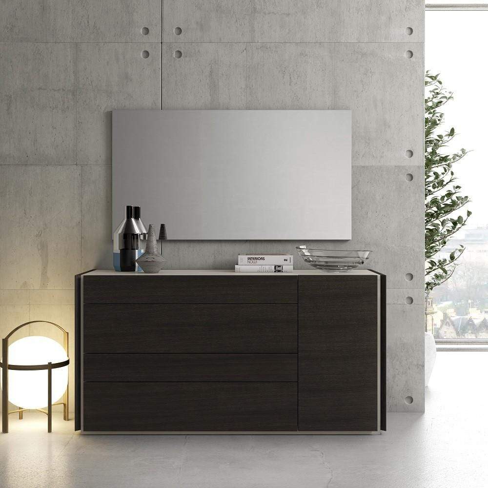 J and M Furniture Dresser Add Dresser & Mirror Faro Dresser & Mirror in Wenge
