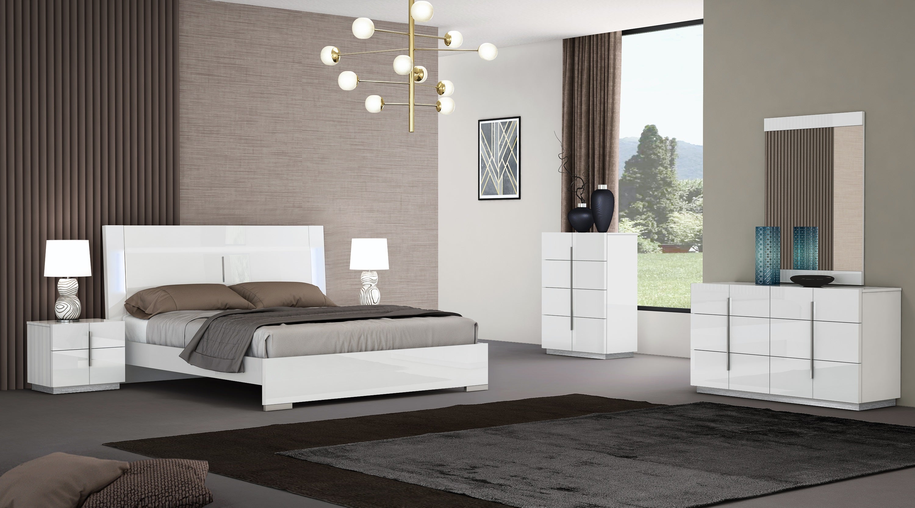 J and M Furniture Dresser Oslo Dresser & Mirror