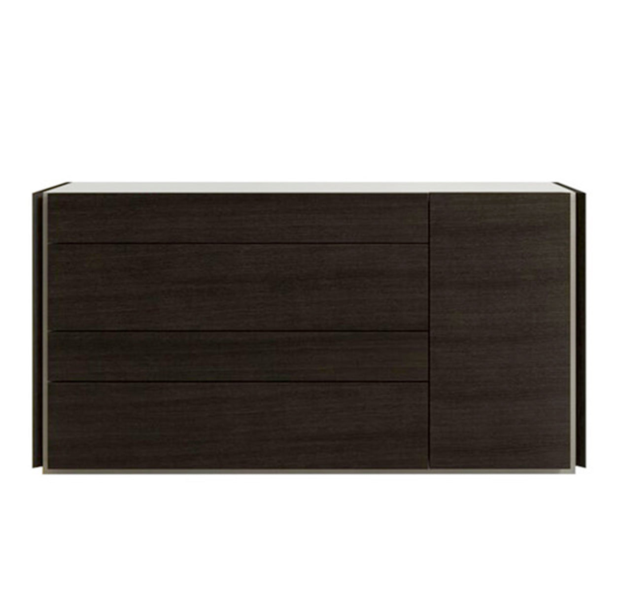 J and M Furniture Dresser Porto Dresser & Mirror in Wenge