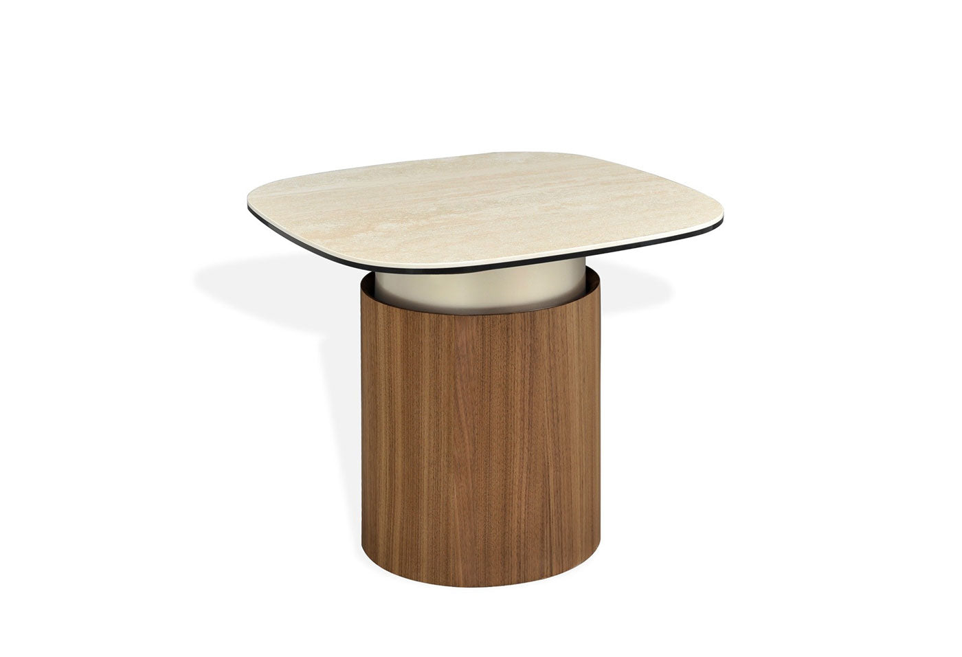 J and M Furniture End Table Balsato End Table with Travertine Look Ceramic Top | J&M Furniture