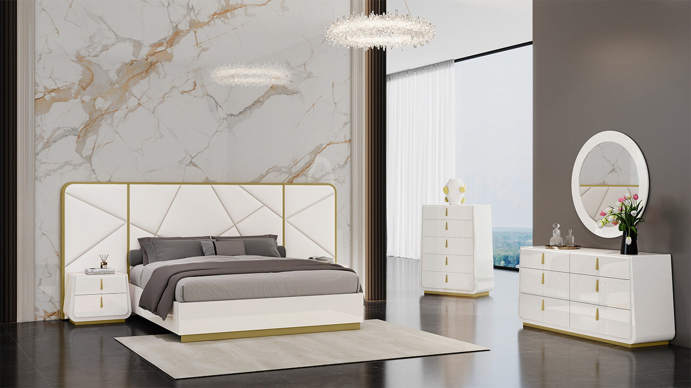 J and M Furniture Nightstands Luna Oro Nightstand