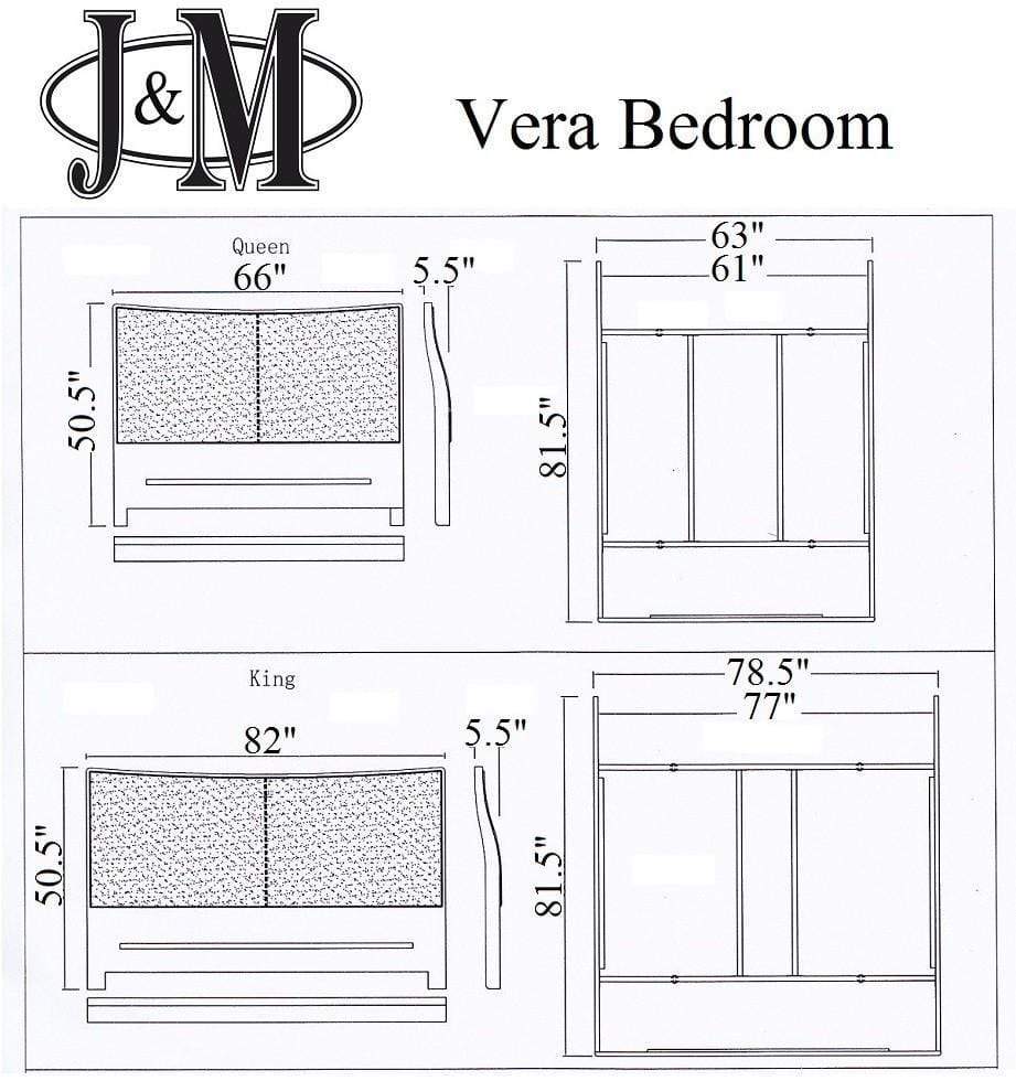 J and M Furniture Nightstands Vera Modern Nightstand