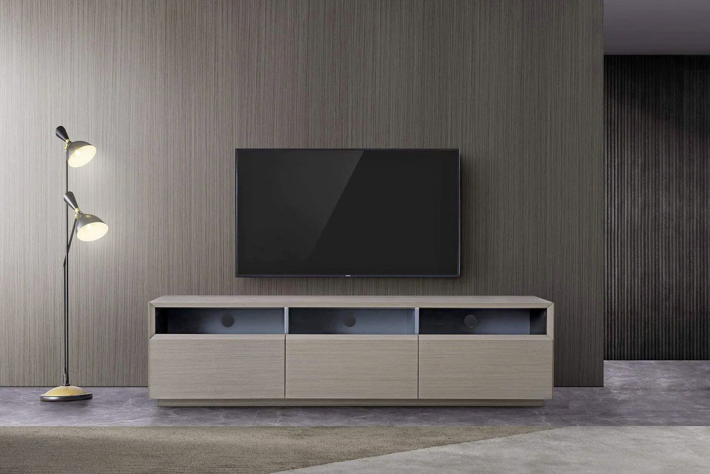J and M Furniture TV Stand & Entertainment Centers TV Stand TV023 in Grey Veneer | J&M Furniture