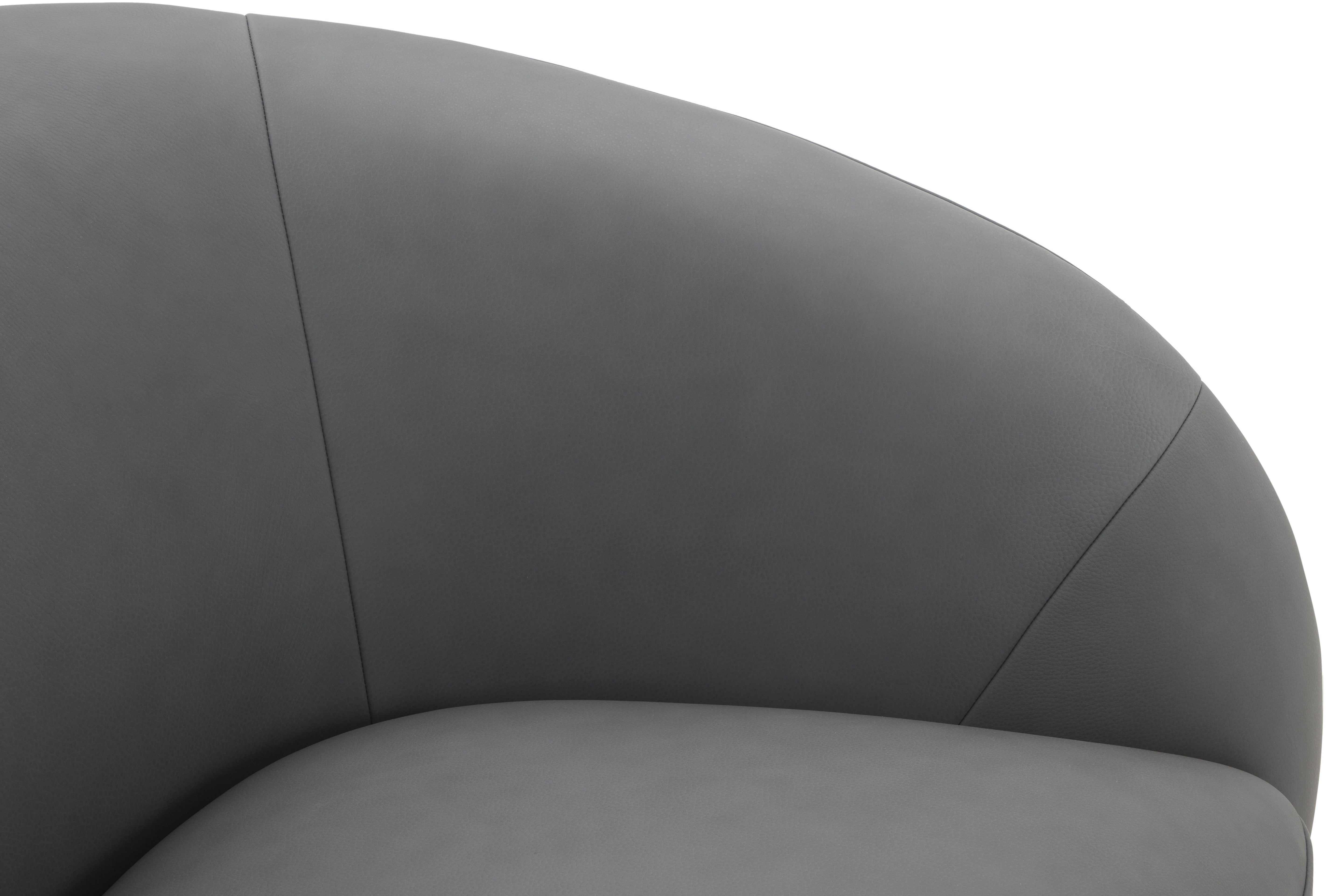 JnmFurniture.com Lounge Chair Orbit Swivel Chair in Charcoal
