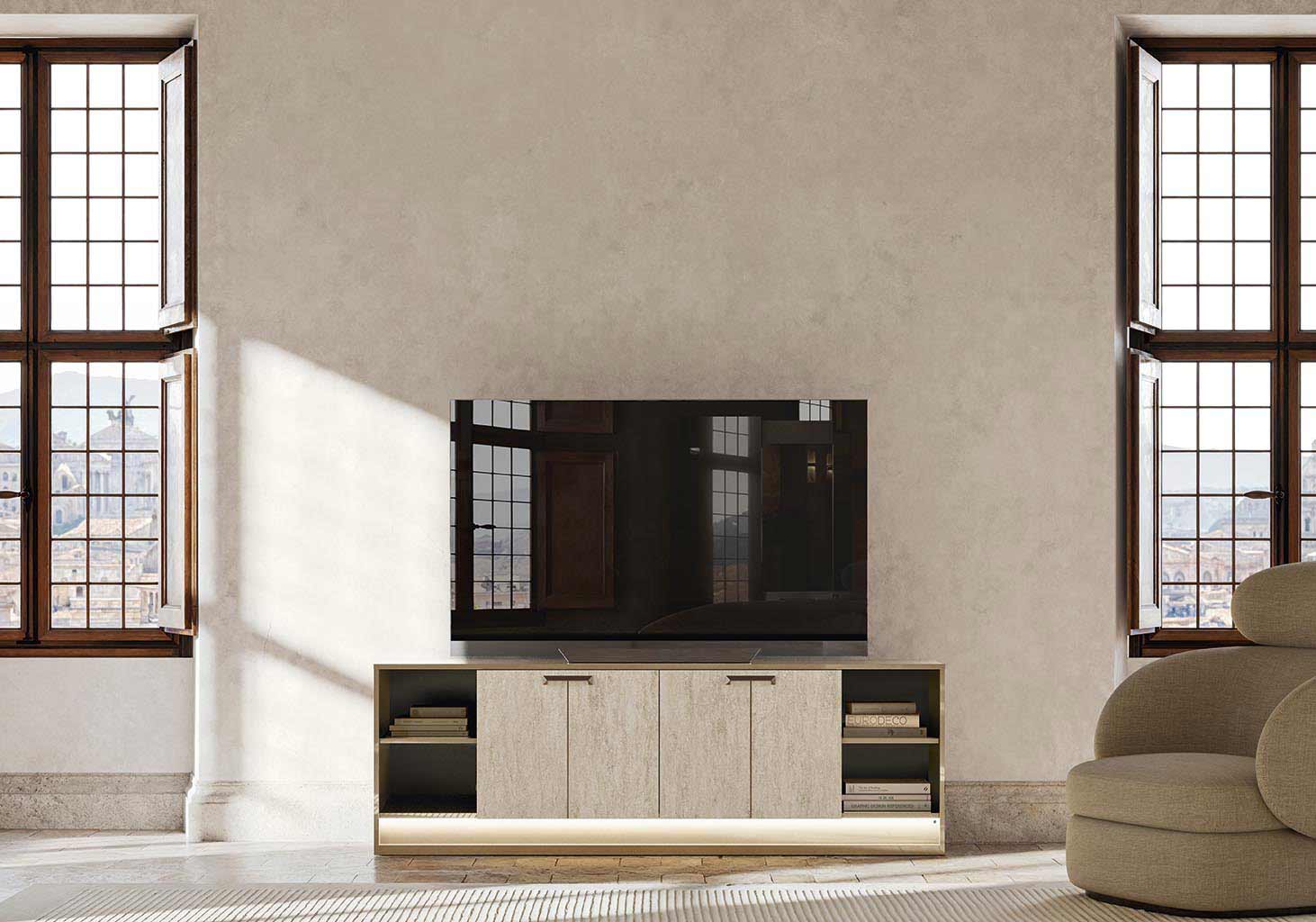 Jo TV Stand w/ Doors | Alf Italia - Canal Furniture