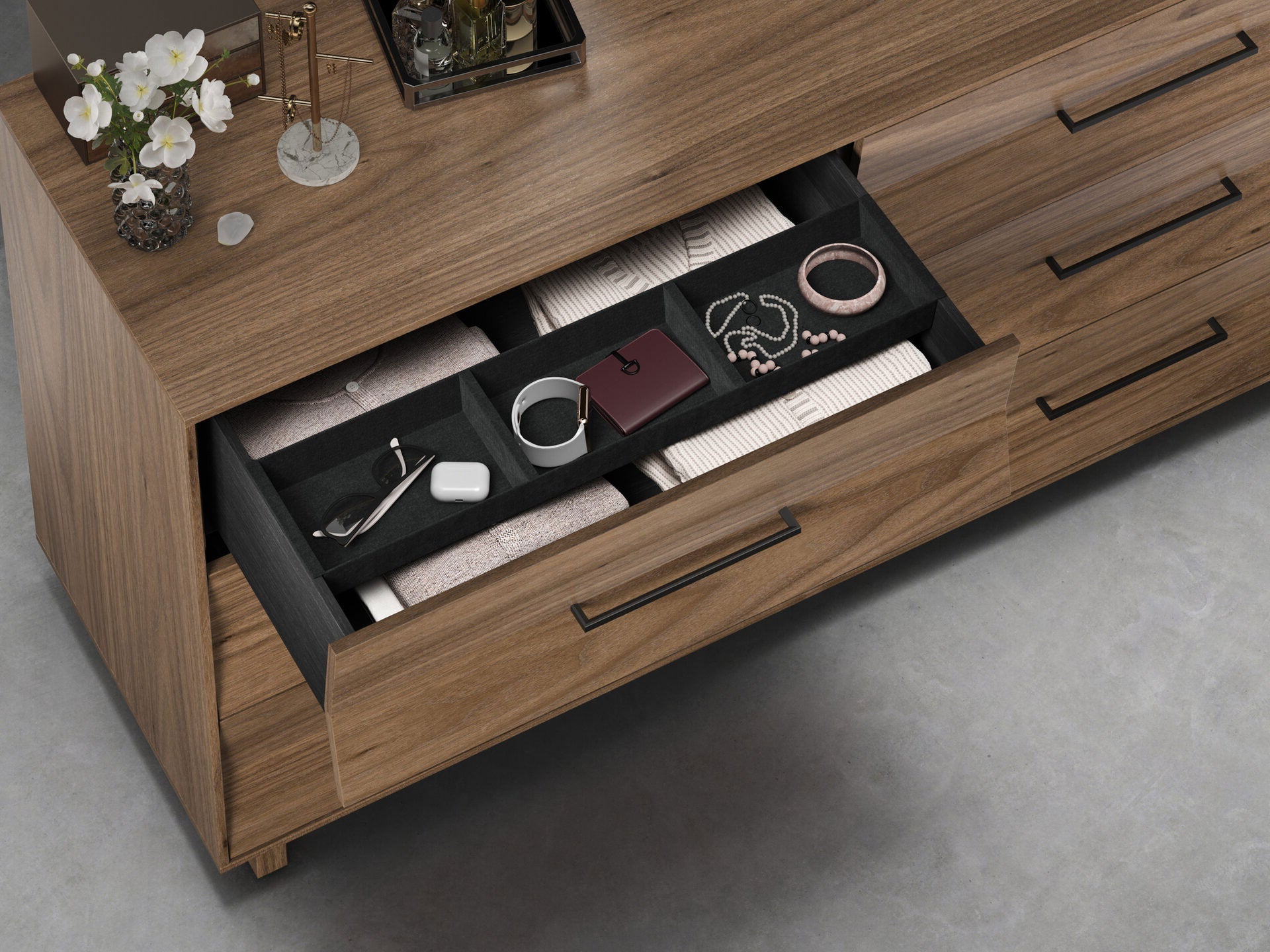 Kava Dresser in Natural Walnut - 9686 - Canal Furniture