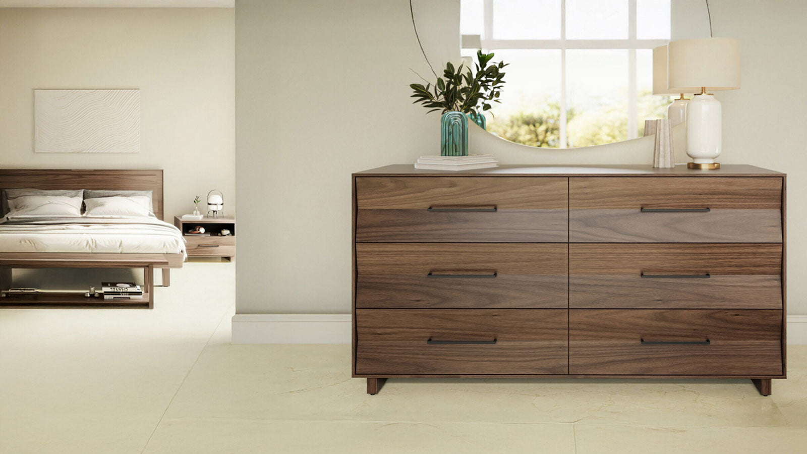 Kava Dresser in Natural Walnut - 9686 - Canal Furniture