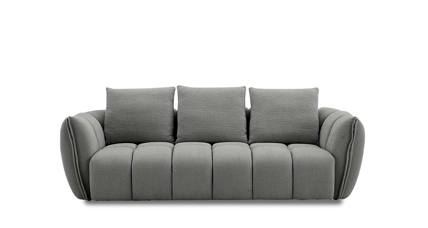 Lennox Fabric Loveseat in Dark Grey | J&M Furniture - Canal Furniture