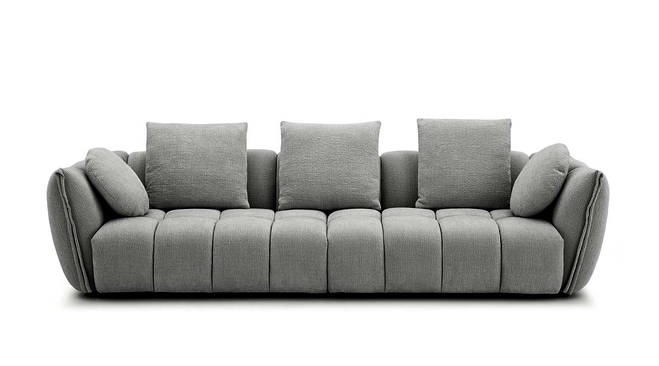 Lennox Fabric Sofa in Dark Grey | J&M Furniture - Canal Furniture