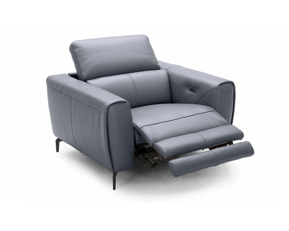 Lorenzo Motion Chair in Blue-Grey | J&M Furniture - Canal Furniture