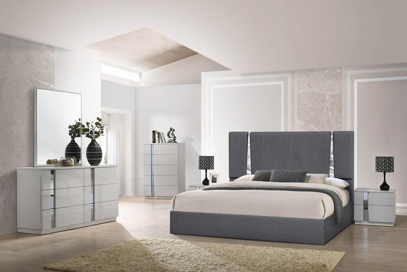 Matissee Bed in Charcoal - Canal Furniture