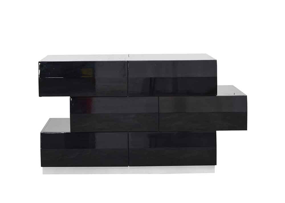 Milan Modern Bed in Black | J&M Furniture - Canal Furniture