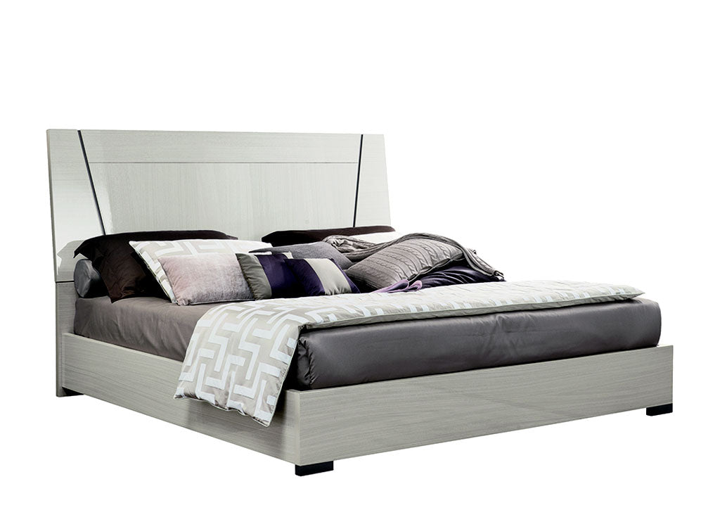 Mont Blanc Bed w/ Wooden Headboard | Alf Italia - Canal Furniture