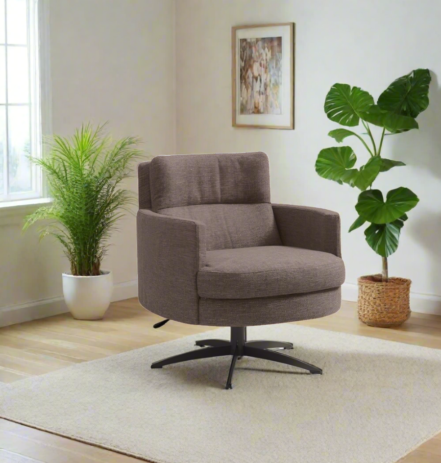 Thea I572 Lounge Fabric Armchair in Taupe | Incanto - Canal Furniture