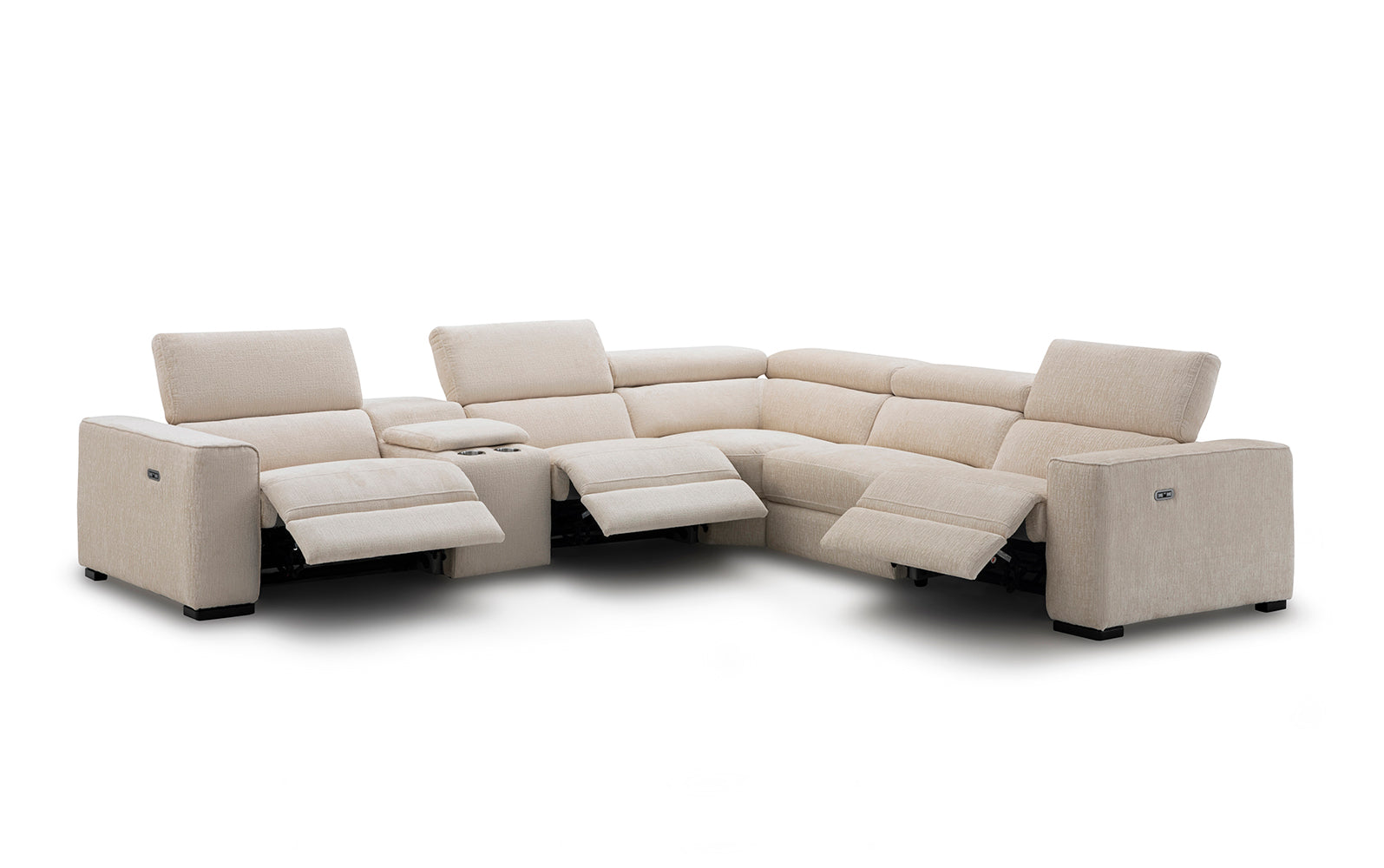 Picasso Motion Fabric Sectional in Sand | J&M Furniture - Canal Furniture