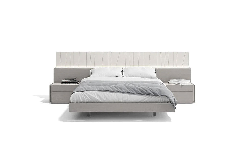 Porto Premium Bed in Grey | J&M Furniture - Canal Furniture