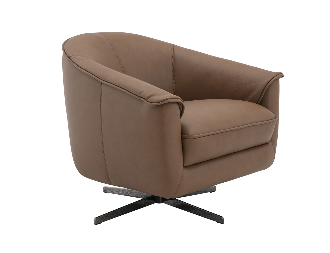 Sloan Swivel Chair in Cognac | J&M Furniture