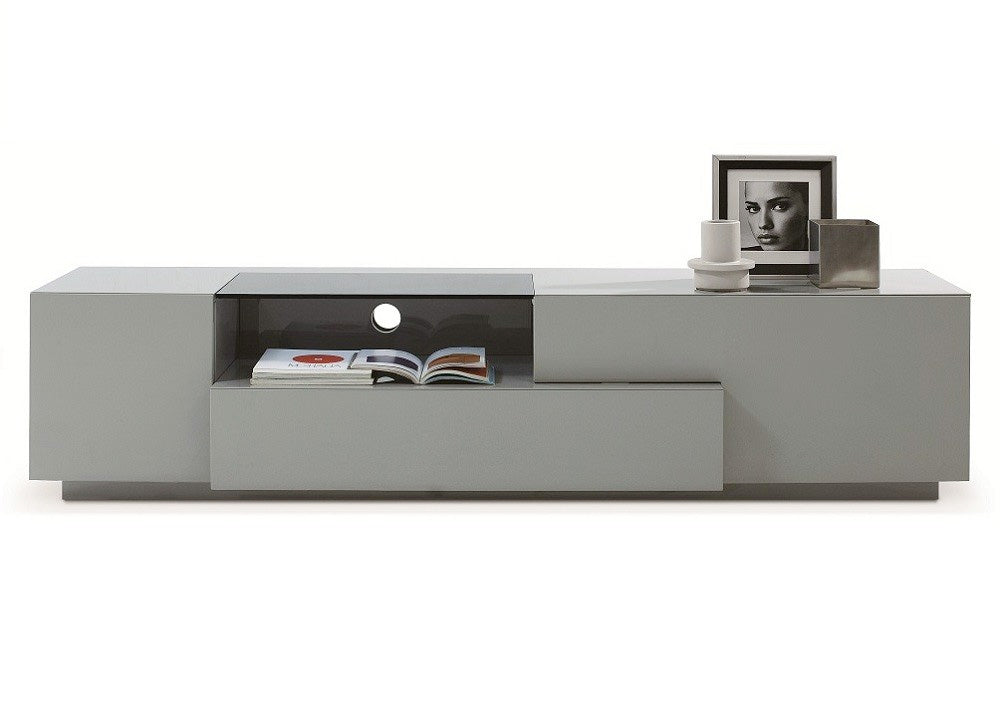 Modern TV Stand TV015 in Grey Gloss | J&M Furniture - Canal Furniture