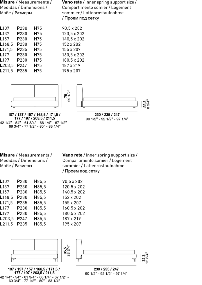 Alf DaFrè Alf Sale Products California Platform Bed