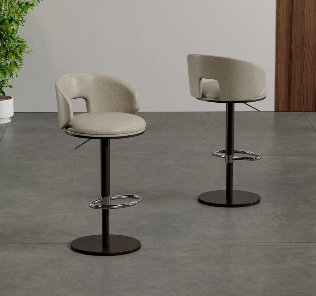 Clay Swivel Barstool 4073B-H  | Elite Modern - Canal Furniture