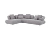 Savannah Fabric Sectional in Grey | J&M Furniture - Canal Furniture