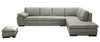Miami Italian Leather Sectional in White - 625 | J&M Furniture