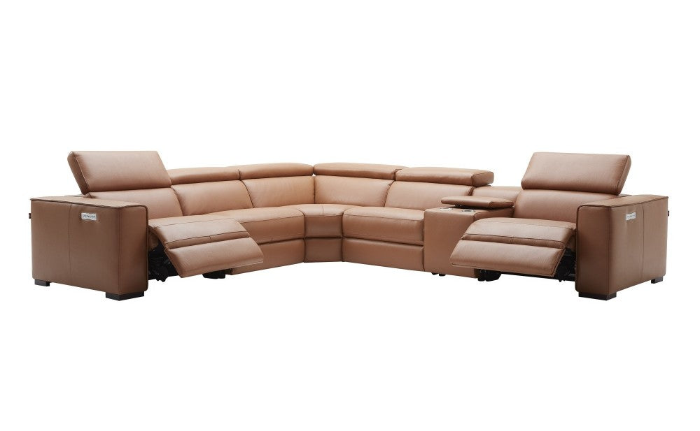Picasso Motion Sectional in Caramel | J&M Furniture - Canal Furniture
